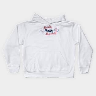 Family Friends Fireworks Independence Day USA 2020 Kids Hoodie